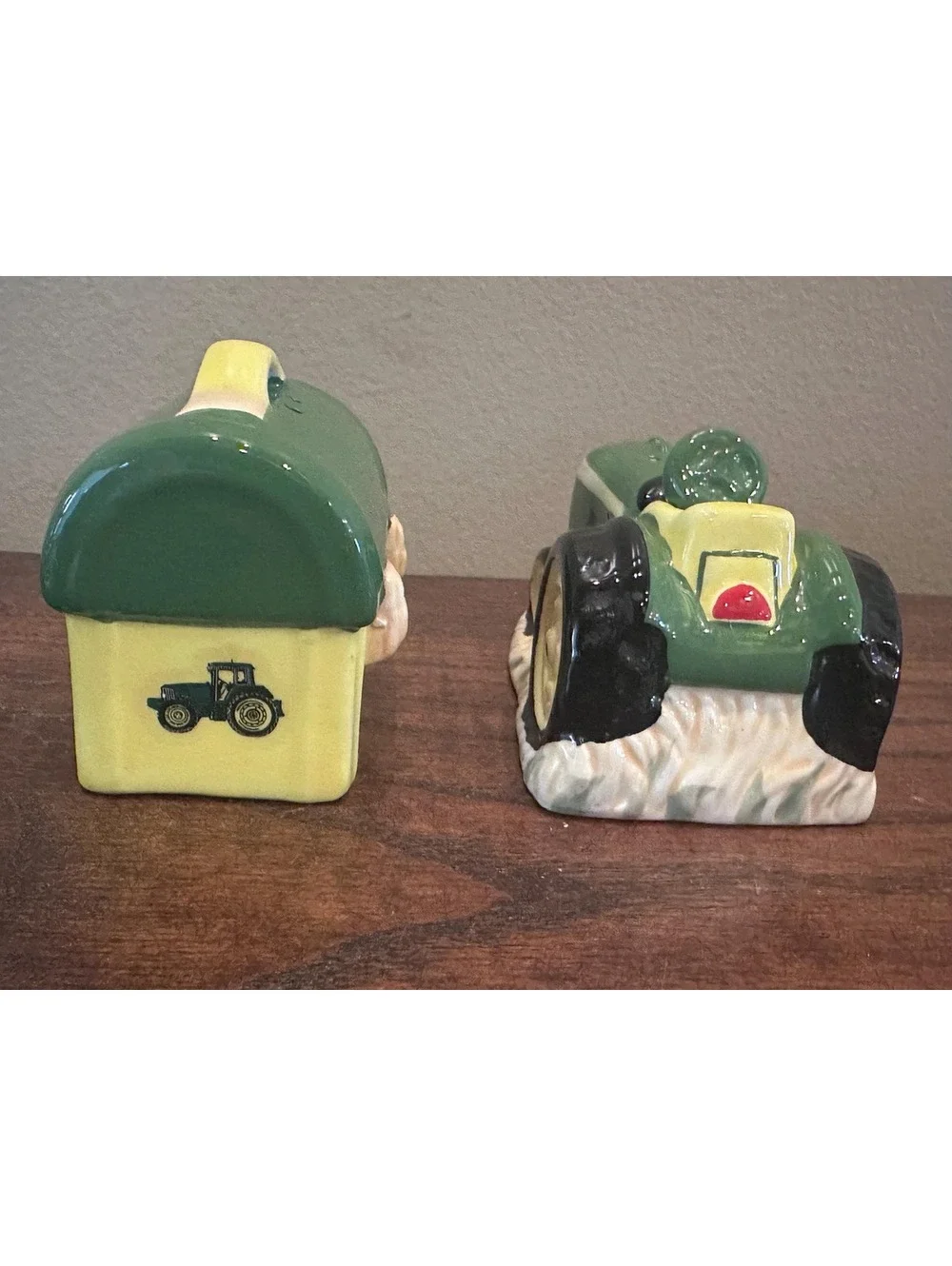 John Deere Tractor and Lunch Box Salt and Pepper Shakers